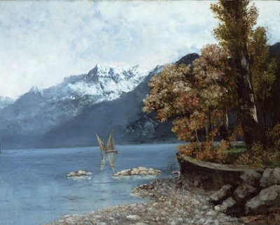 Lake Leman, 1874 by Gustave Courbet